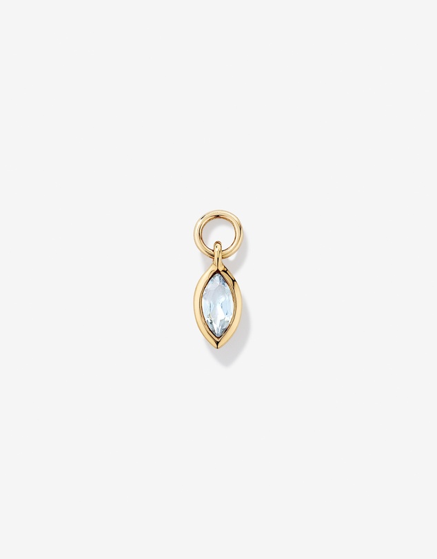 Michael Hill - Sky Blue Topaz Single Earring Charm in 10kt Yellow Gold