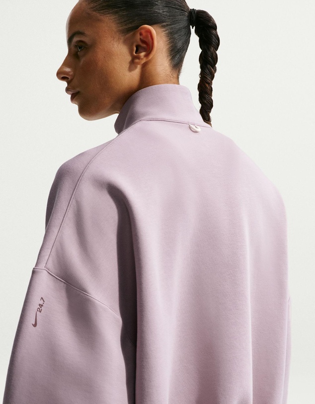 Nike - 24.7 ImpossiblySoft Dri-FIT Oversized 1/2-Zip Top