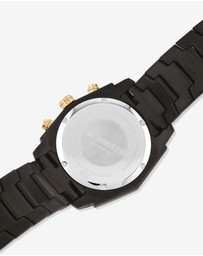 Michael Hill - Men's Solar Chronograph Watch with 1/2 Carat TW of Diamonds in Black & Gold Tone Stainless Steel