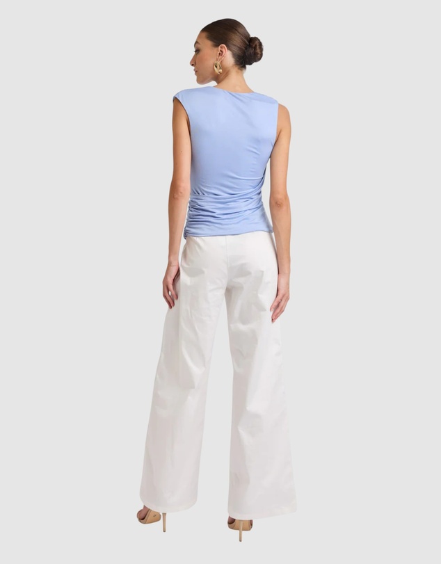Honey and Beau - Lorena Asymmetrical Jersey Top