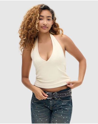BDG By Urban Outfitters - Hattie Jersey Halter Top