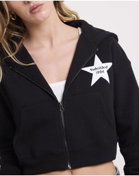 Subtitled - Stargazer Cropped Zip Hoodie