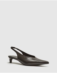 Nakedvice - The Perry Grey Slingback Heel