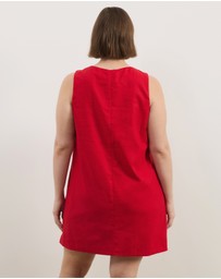 Atmos&Here Curvy - Luna Linen Blend Mini Dress