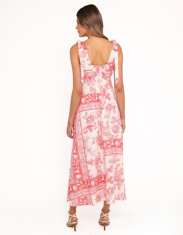 Petal & Pup - Valara Tie Shoulder Maxi Dress - Rose Tile