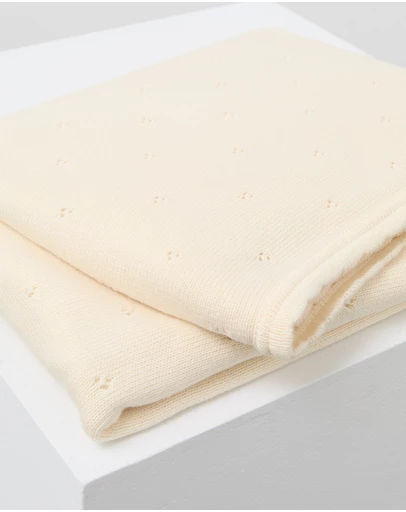 Phile - Organic Cotton Pointelle Blanket
