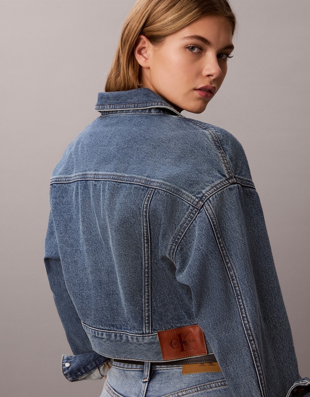 Calvin Klein Jeans - Denim Cropped Trucker Jacket