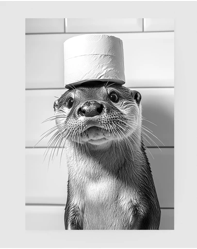 Inka Arthouse - Whimsical Otter Art Print