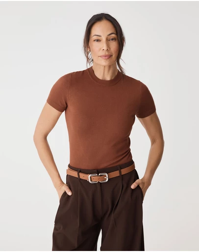 Forcast - Catherine Short Sleeve Knit