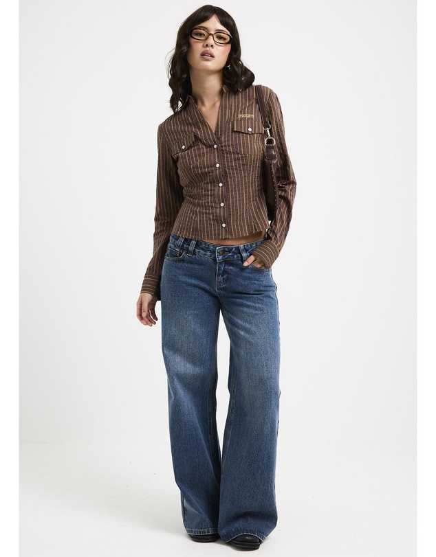 Insight - Elise Low Wide Denim Jeans