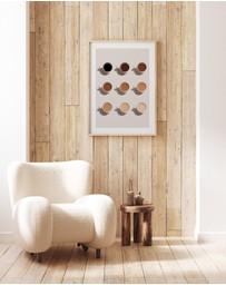 Olive et Oriel - Shades of Coffee Art Print
