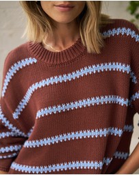 Ceres Life - Lila Oversized Knit Crew