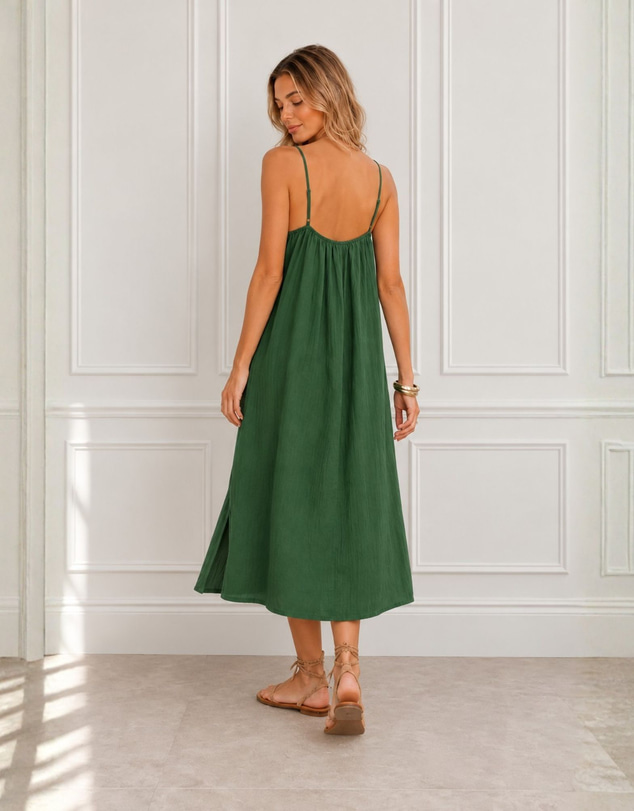 Esther & Co - Fiera Dress - Enchanted Fern