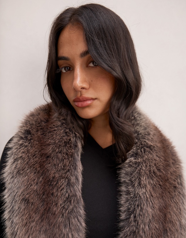 Forever New - Megan Faux Fur Collared Jacket