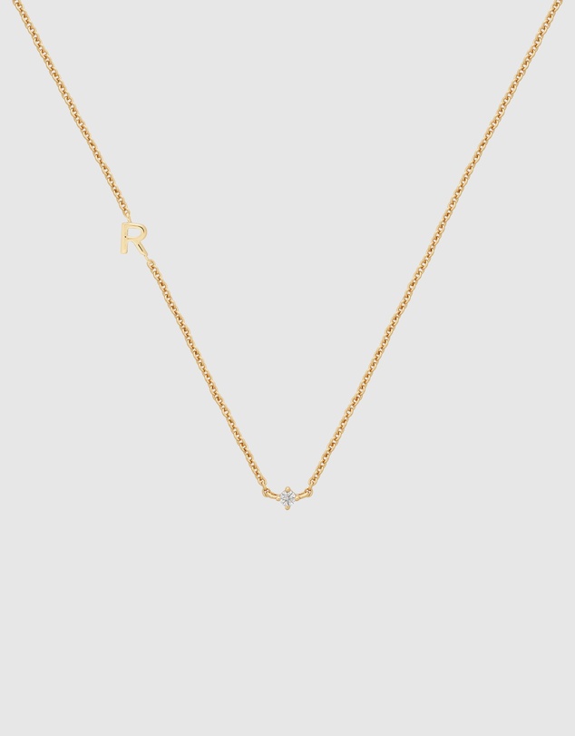 YCL  - Petite Initial Necklace R