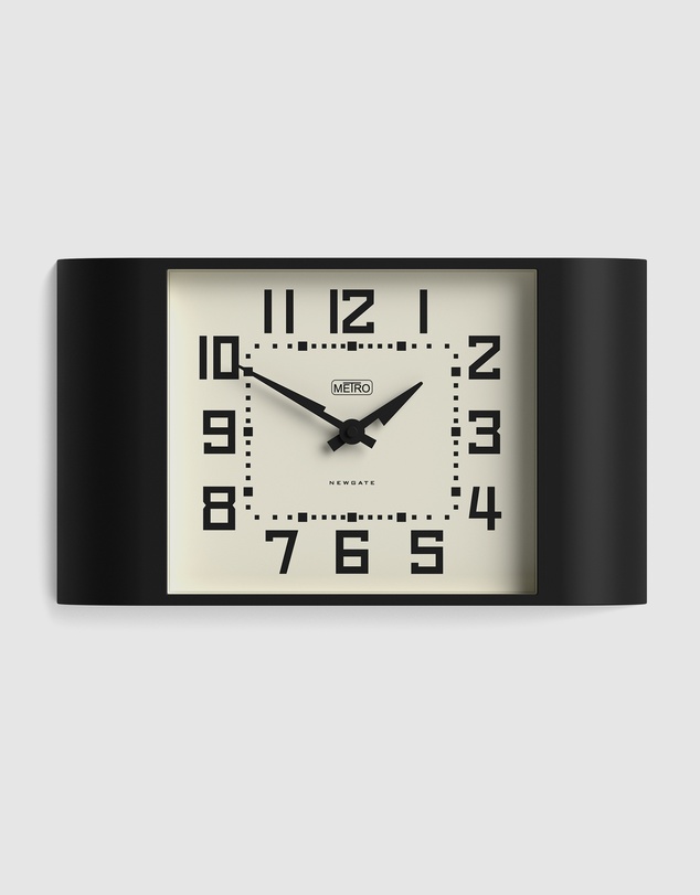 Newgate - Newgate Metro Wall Clock-Black