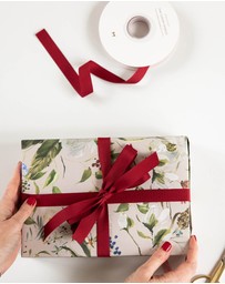 Bespoke Letterpress - Cotton Ribbon - Red - 30 Meters
