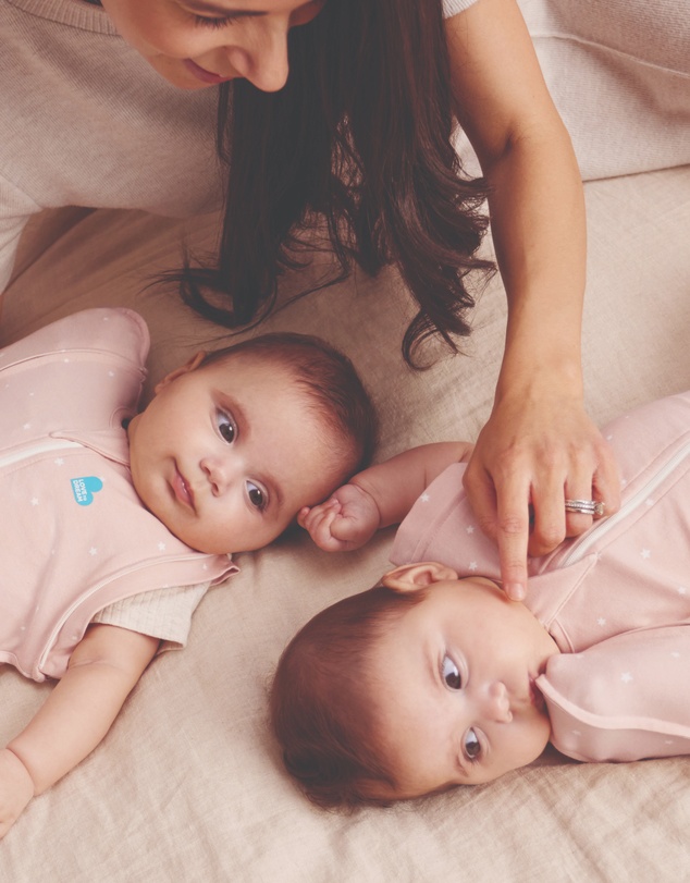 Love to Dream - Swaddle Up™ Transition Bag 1.0 TOG Cotton Powder Pink Twinkle