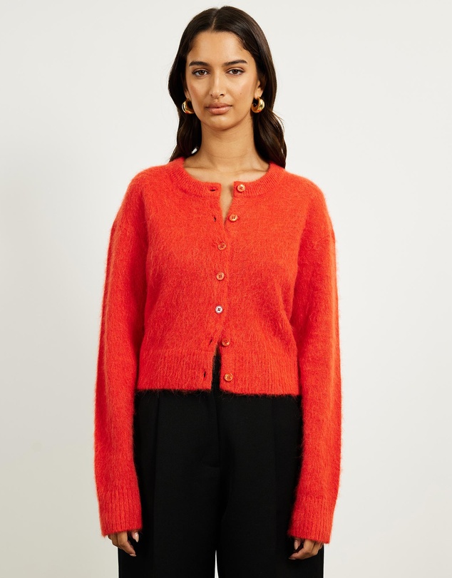Minima Esenciales - Harriette Alpaca Wool Blend Cardigan