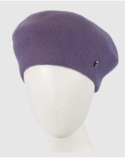 Max Alexander - European Made Purple Soft Wool Beret