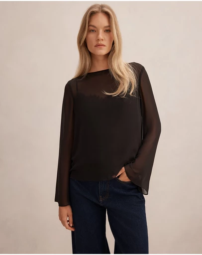 Forever New - Lottie Layered Long Sleeves Top