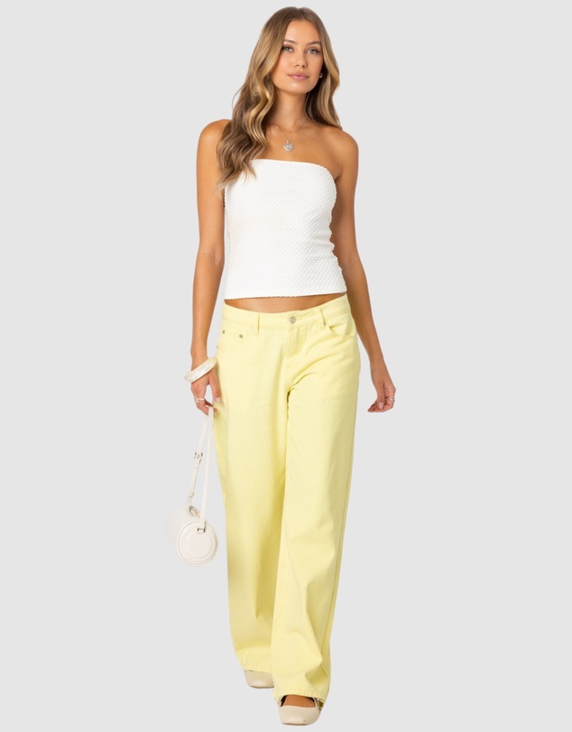 EDIKTED - Mud Wash Low Rise Slouchy Jeans