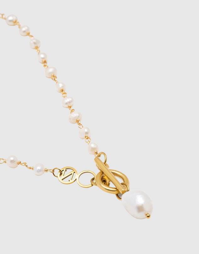 Nialaya Jewellery - Women's Pearl Wrap Necklace