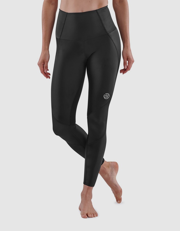 SKINS - SKINS Compression Women's Series-3 Activewear Long Tight Skyscraper Black