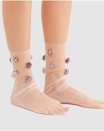 High Heel Jungle - Never Settle Petal Tulle Sock