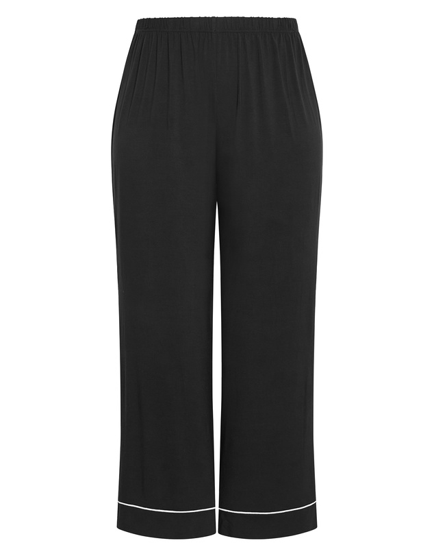 City Chic - Plus size Signature Pyjama Pant - black