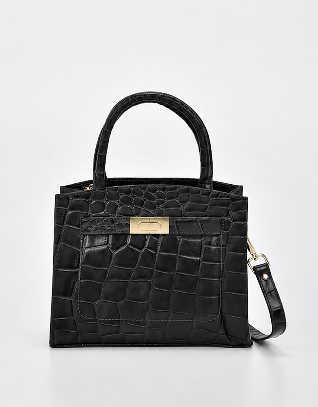 Cobb & Co - Brighton Leather Croc Crossbody