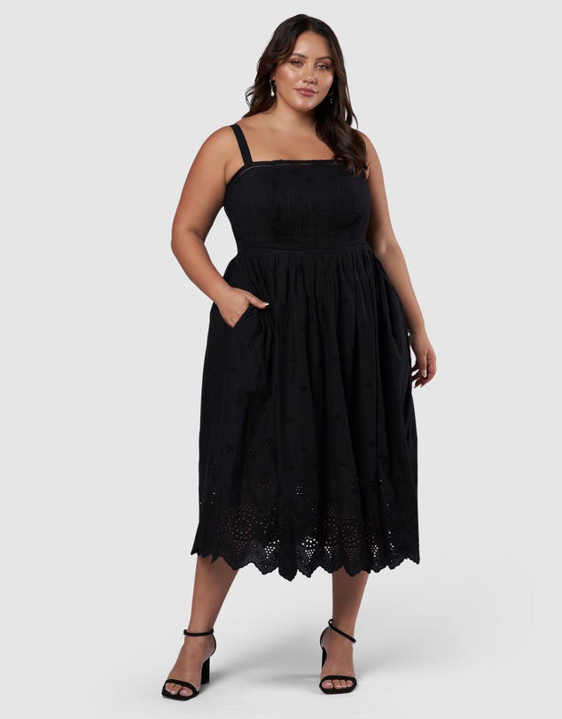 Something 4 Olivia - Brenna Broderie Midi Dress