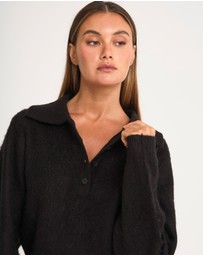 All Fenix - 1/2 Button Polo Knit