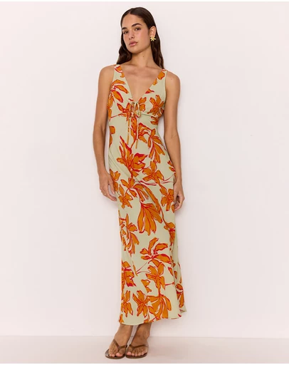 MINKPINK - Estelle Keyhole Midi Dress