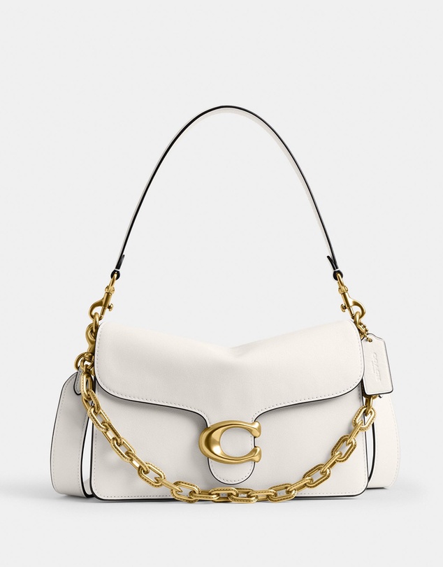 Coach - Smooth Leather Chain Tabby Shoulder Bag With Chain
