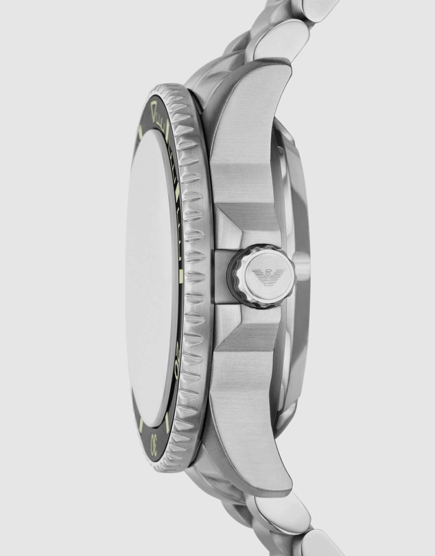 Emporio Armani - Silver Tone Analogue Watch