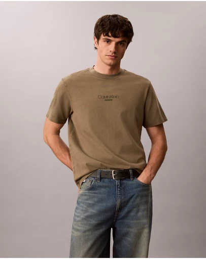 Calvin Klein Jeans - Acid Wash Logo Graphic T-Shirt