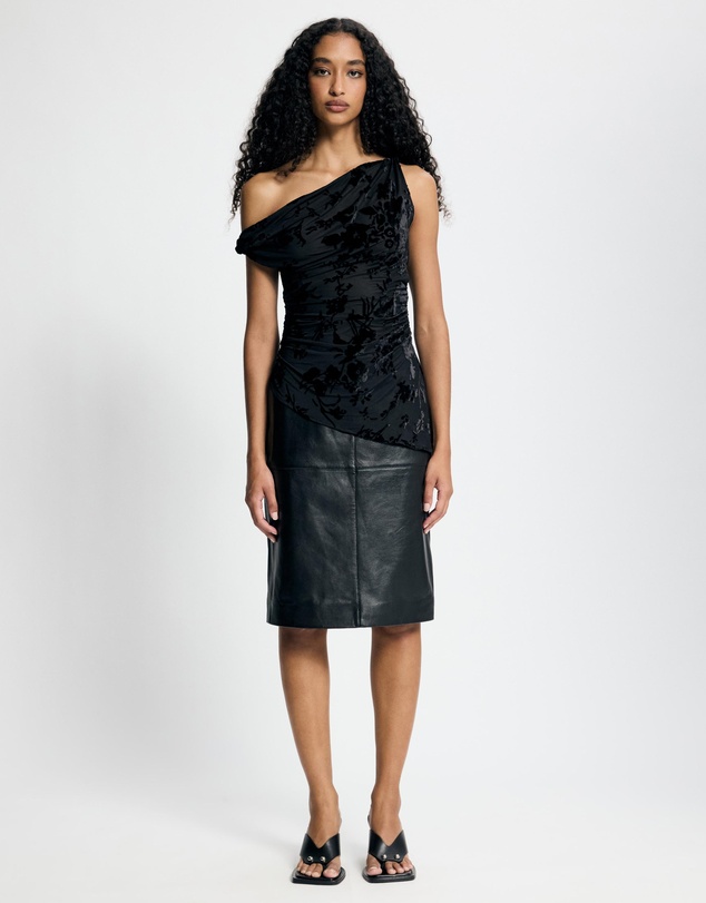Lover - Brooke Burnout Asymmetrical Top