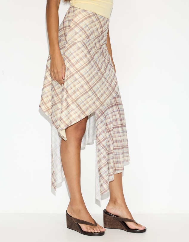 Dazie - Rush Hour Asymmetric Hem Skirt