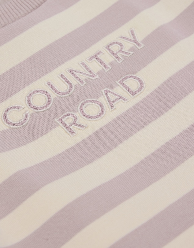 Country Road - Organically Grown Cotton Stripe Sweat Dress
