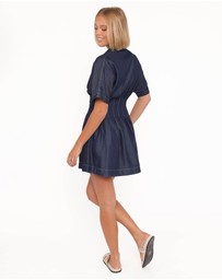Petal & Pup - Davine Mini Dress - Blue