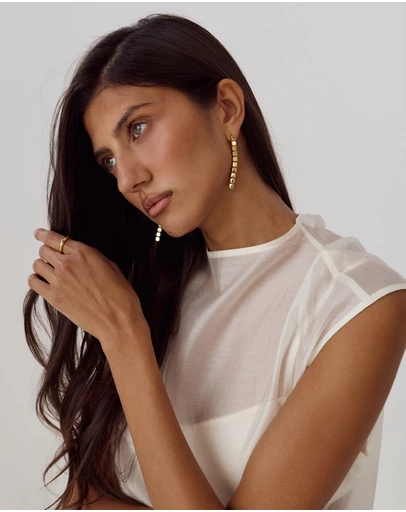 CENDRE - Rue Earrings 14K Gold