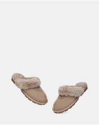 EVERAU - Australian Shepherd Ugg Waffle Slipper Sheepskin Upper House Shoes