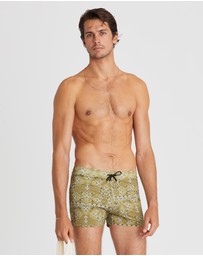 Aqua Blu Australia - Driftwood Lycra Swim Shorts