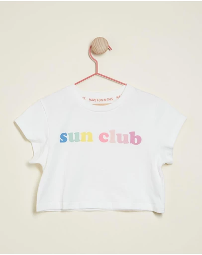 PLAY etc - Sun Club Crop Tee - Kids-Teens
