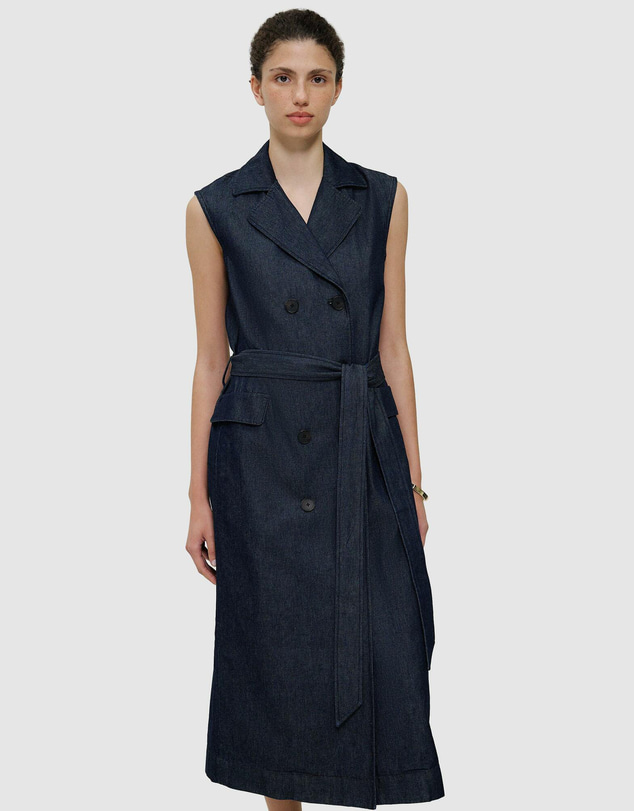 Trenery - Denim Sleeveless Trench Dress