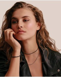 THOMAS SABO - THOMAS SABO Tennis Necklace Sparkling Black with Zirconia Stones