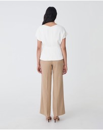 Forcast - Bonnie Gathered Peplum Top