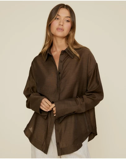 The Fated - Kim Semi Sheer Shirt
