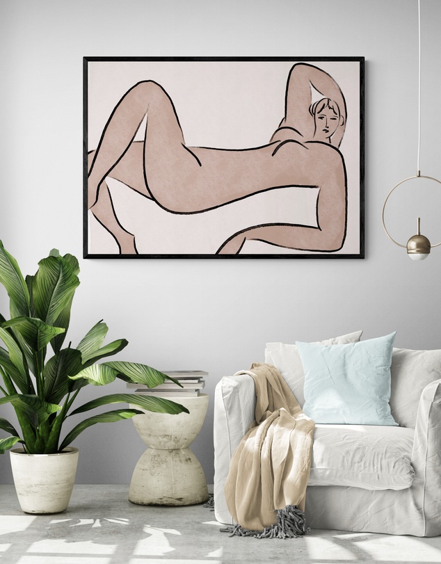 Inka Arthouse - Pink Nude by Henri Matisse Art Print